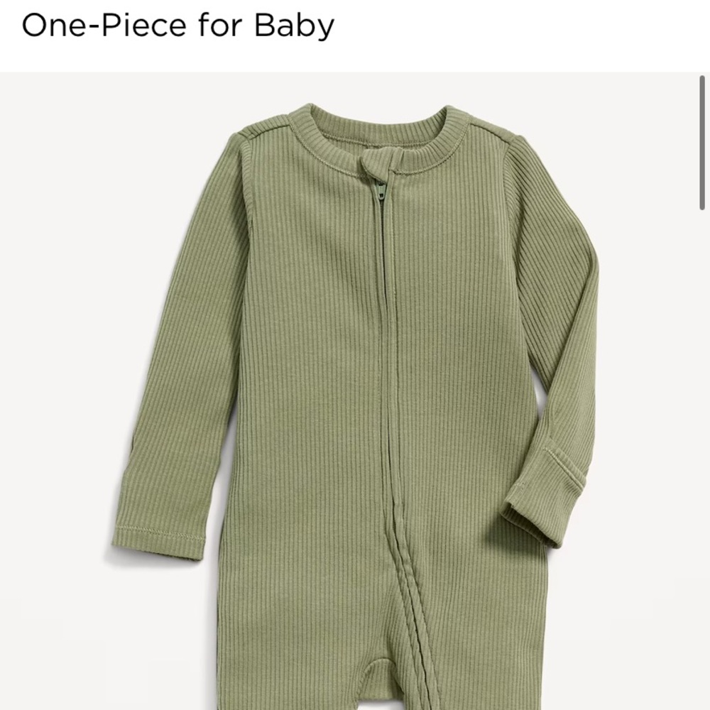 2 footed sleep & play rib-knit one piece